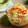 Витаминный салат из капусты с маринадом