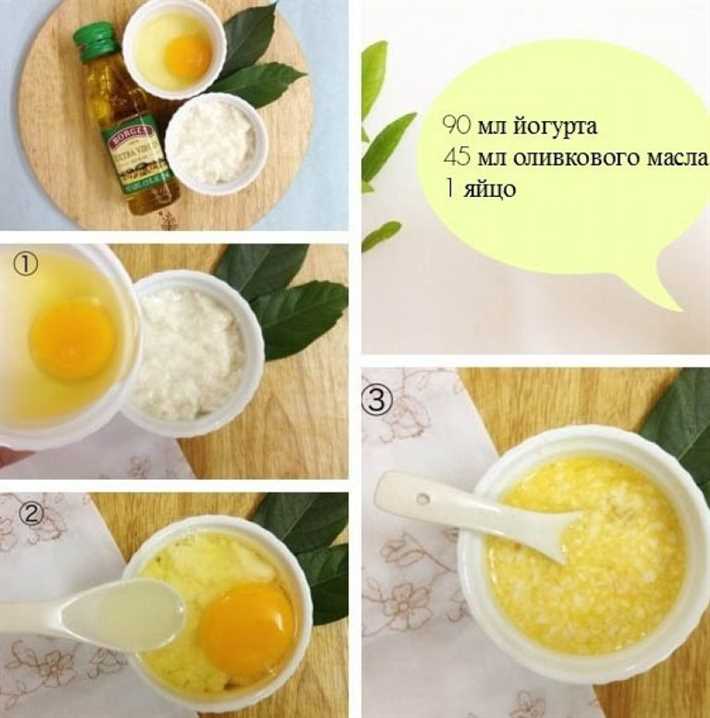 Маска для придания блеска и силы волосам